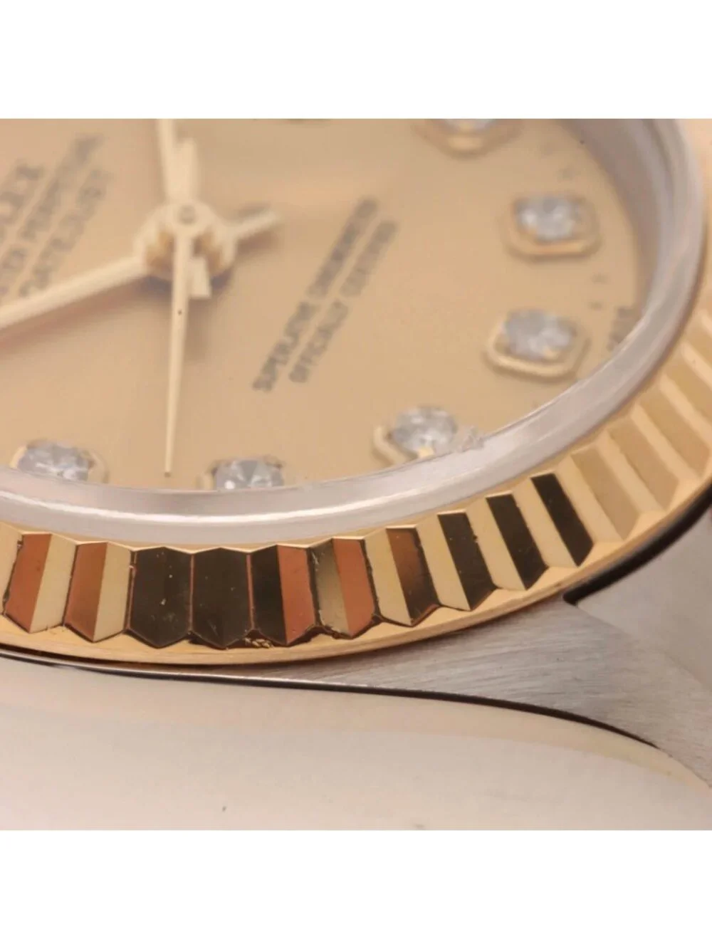 Rolex Datejust Diamond 18k Yellow Gold Stainless Steel Automatic